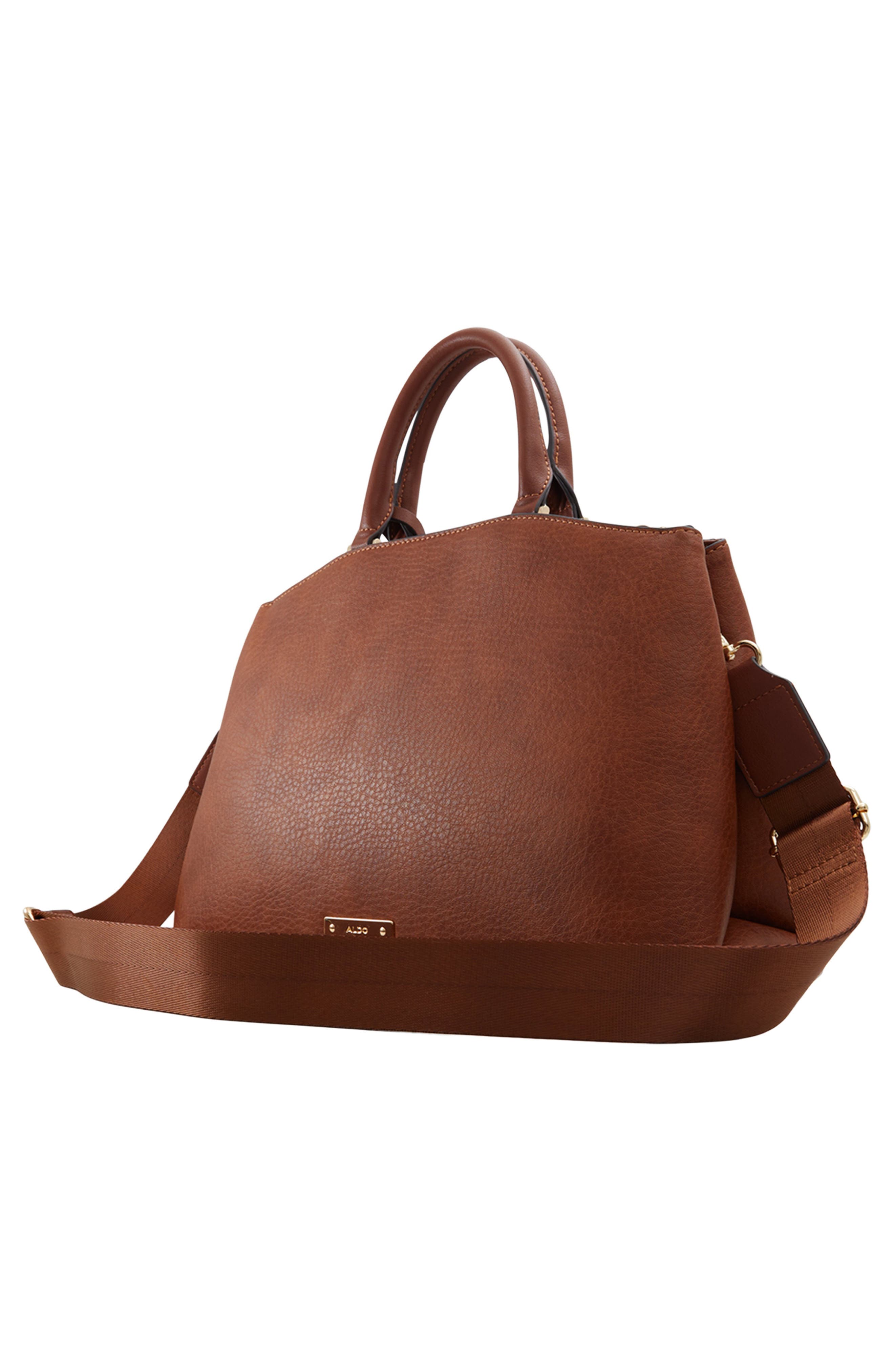 ALDO Jazzlyn Faux Leather Satchel, Alternate, color, 