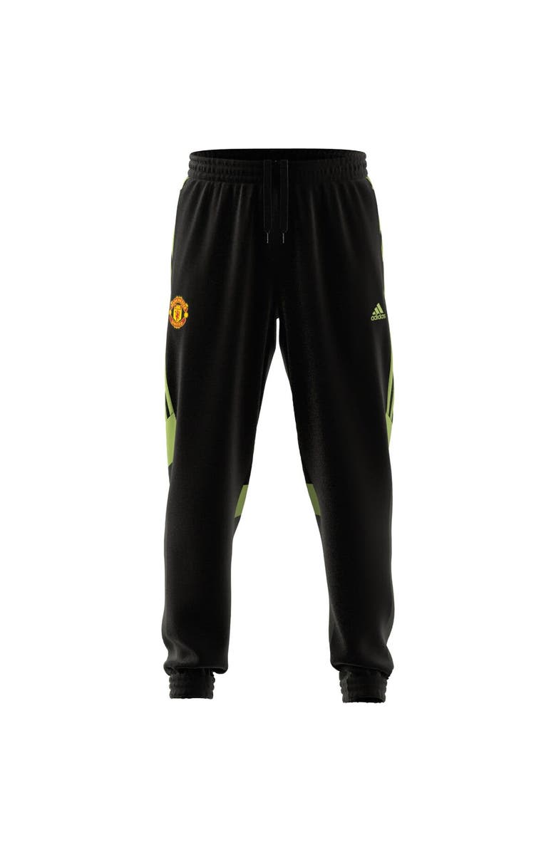 adidas Men's adidas Black Manchester United x Stone Roses 2023/24 Urban Purist Woven Track Pants, Alternate, color,