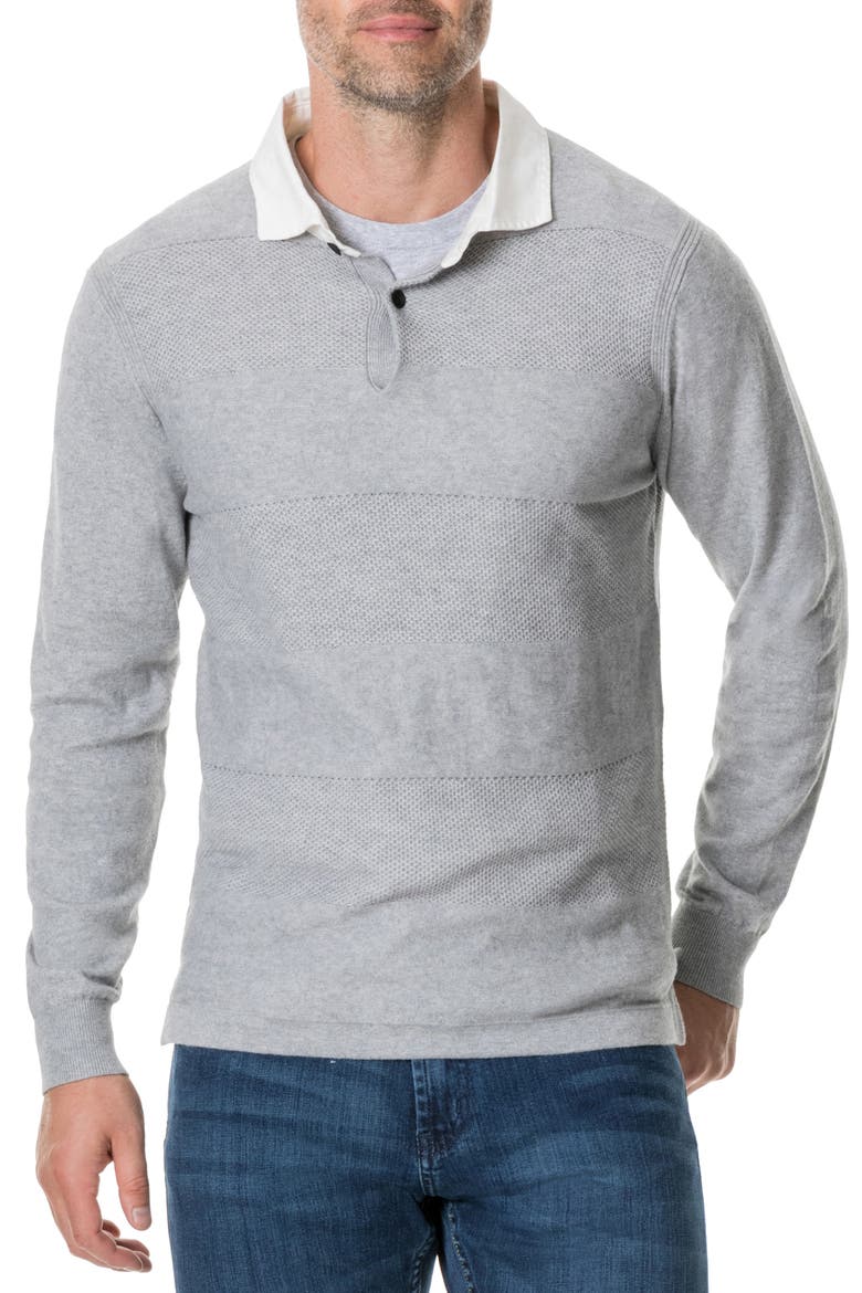 Lockington Collared Pullover, Main, color, SMOKE