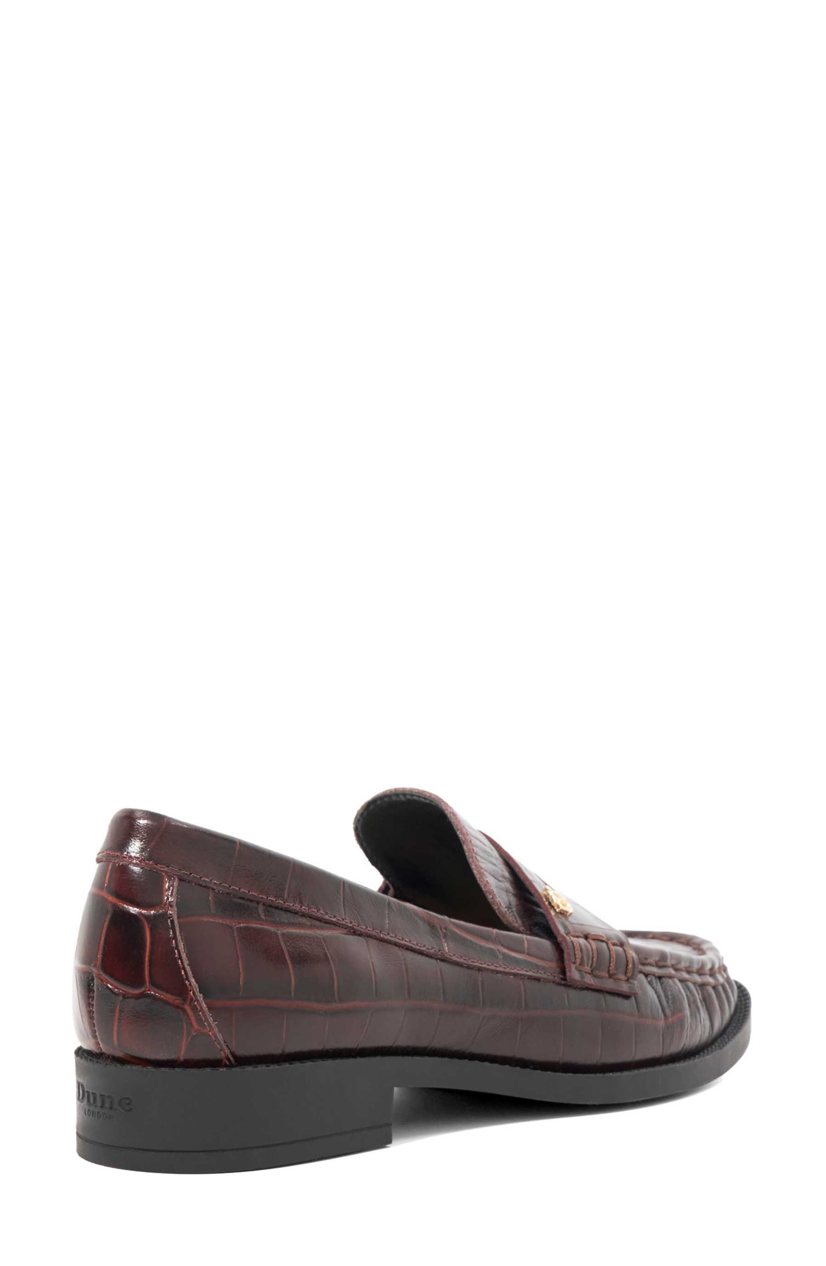 Dune London Galex Penny Loafer, Alternate, color, Brown