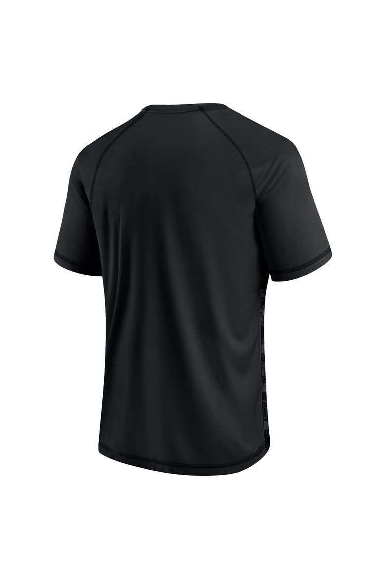 Men's Fanatics Black Carolina Panthers Hail Mary Raglan T-Shirt, Alternate, color, Black