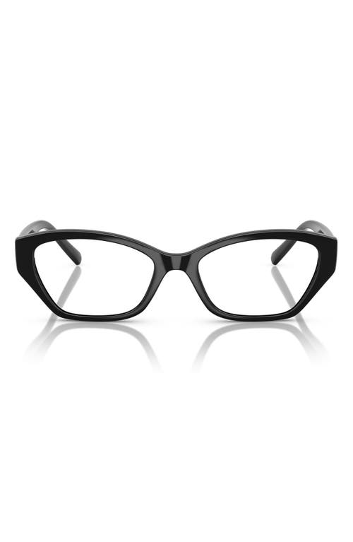 VOGUE 53mm Cat Eye Optical Glasses in Black 