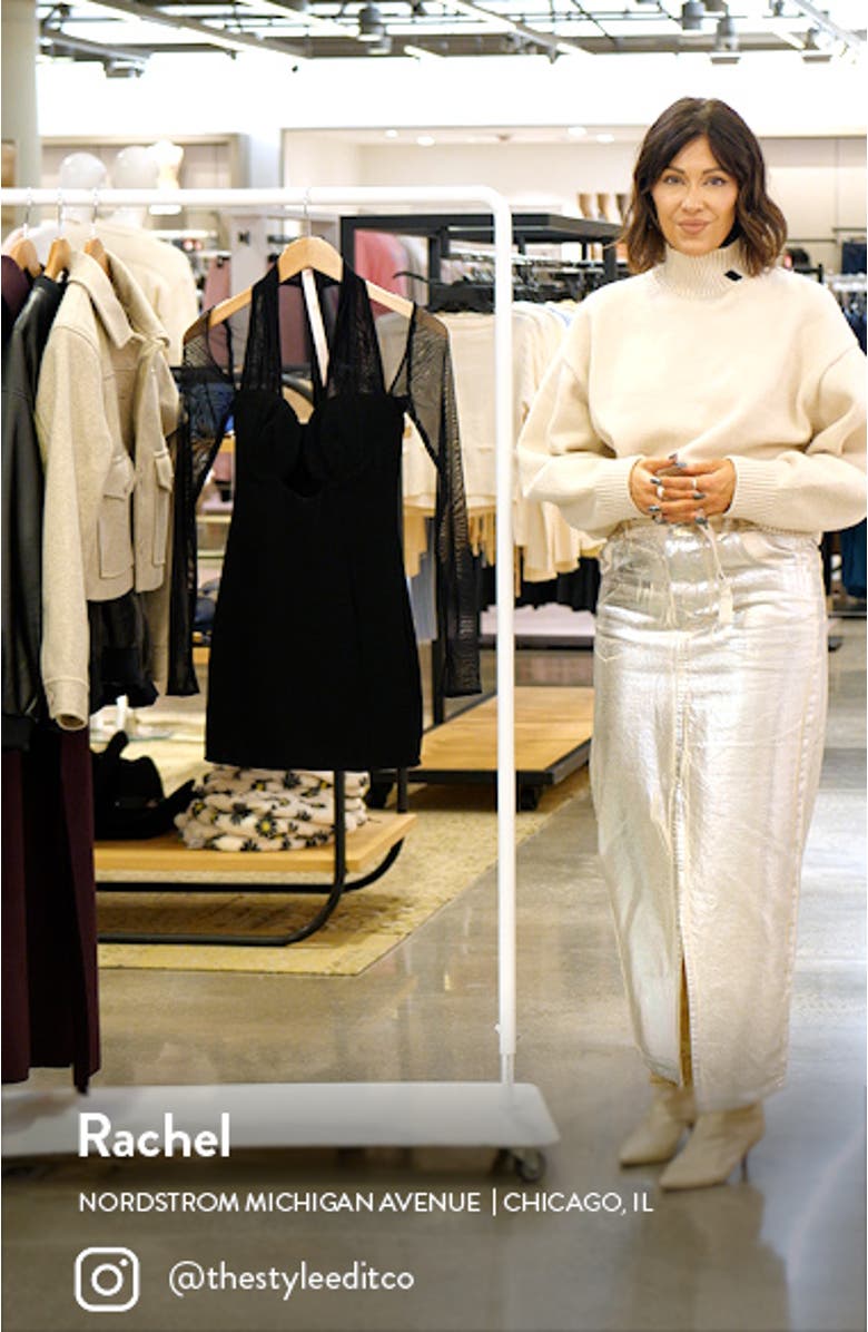 Holly Plunge Long Sleeve Minidress, sales video thumbnail