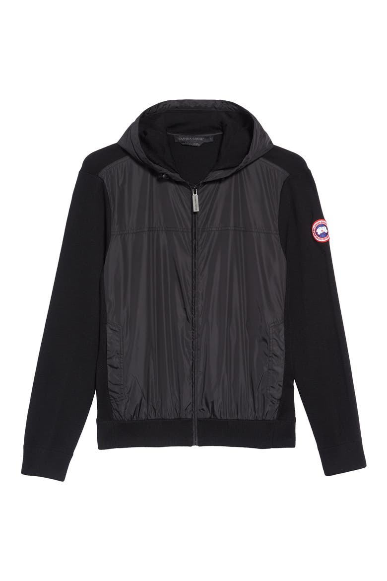 Windbridge Zip Hoodie, Alternate, color, BLACK