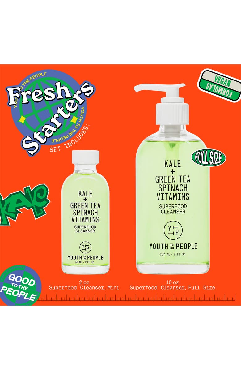 Youth to the People Fresh Starters Home & Away Cleanser Duo (Limited Edition) $55 Value, Alternate, color, 