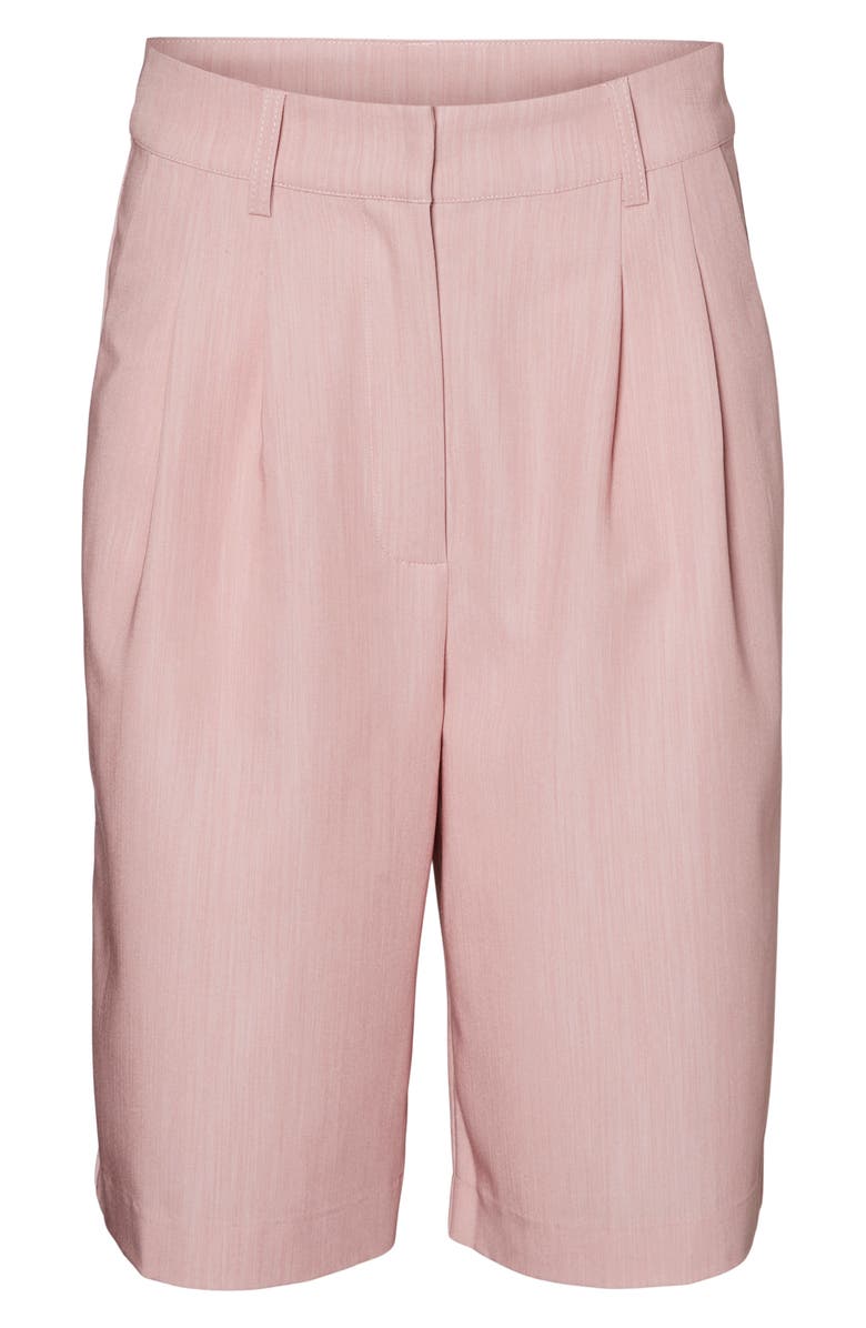 SOMETHING NEW Caroline Pleated High Waist Bermuda Shorts, Alternate, color,