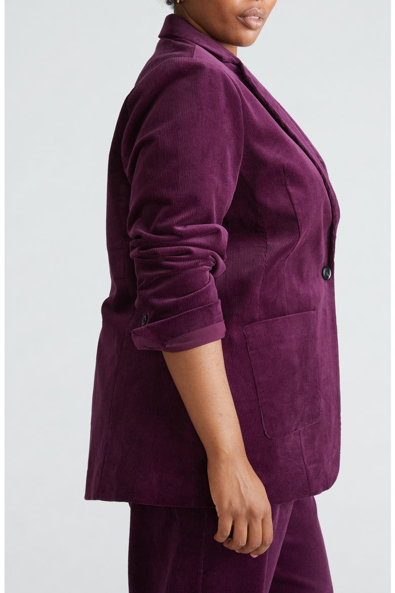 Davis Corduroy Blazer, Alternate, color, VIOLETTE