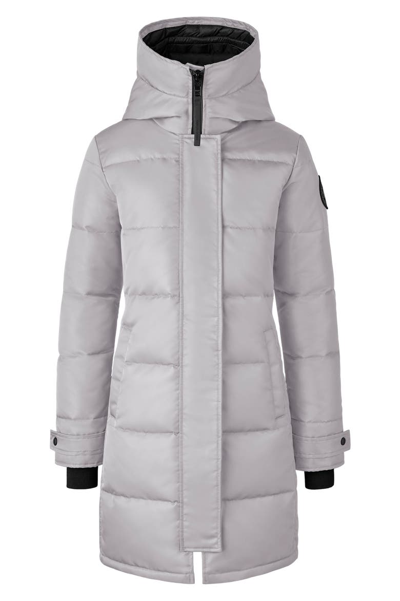 Shelburne Recycled Nylon 625 Fill Power Down Parka, Alternate, color, WILLOW GREY-GRIS SAULE