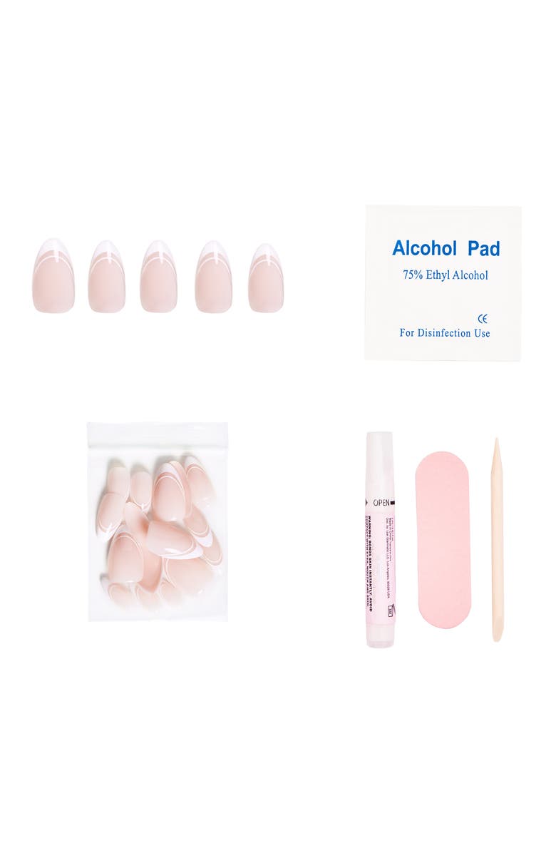 GLAMNETIC Almond Press-On Nails in Paris, Main, color, Paris