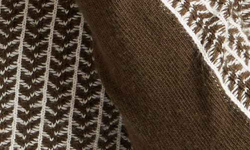 Ted Baker Frankez Textured Herringbone Sweater In Brown