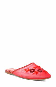 LONDON RAG Nahra Embellished Mesh Mule