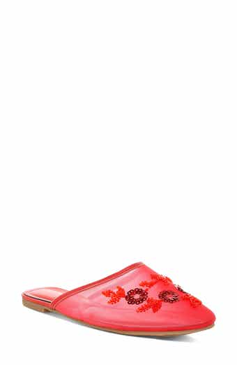 LONDON RAG Nahra Embellished Mesh Mule
