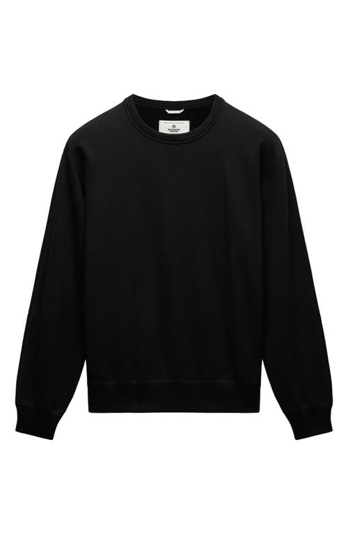 Reigning Champ Midweight Terry Standard Crewneck Sweatshirt In Black