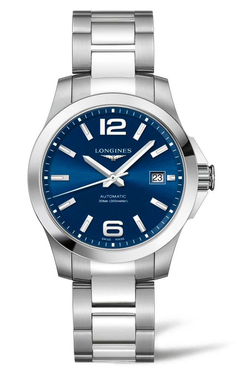 Longines Conquest Automatic Bracelet Watch, 39mm, Main, color,