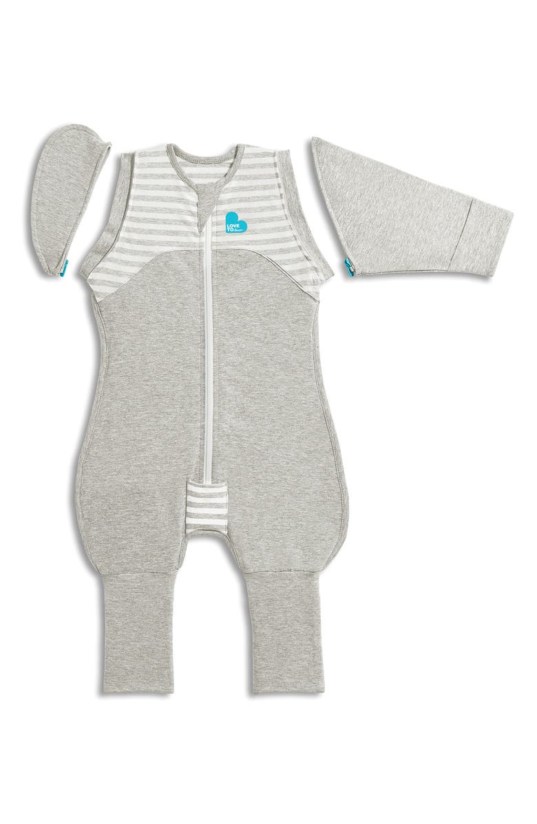 LOVE TO DREAM Swaddle Up<sup>™</sup> Transition Sleep Suit, Main, color, Stripe Gray