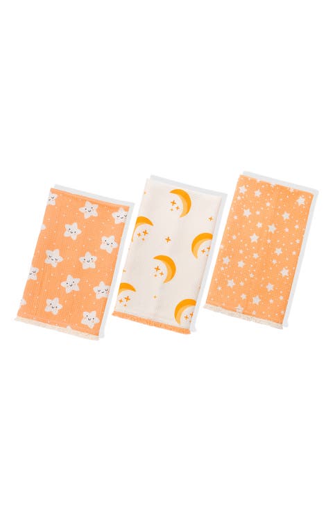 The Celestial Set of 3 Cotton Waffle Kitchen Towels