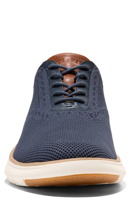 Cole Haan Grand Remix Oxford In Navy Blazer/british Tan/ivory
