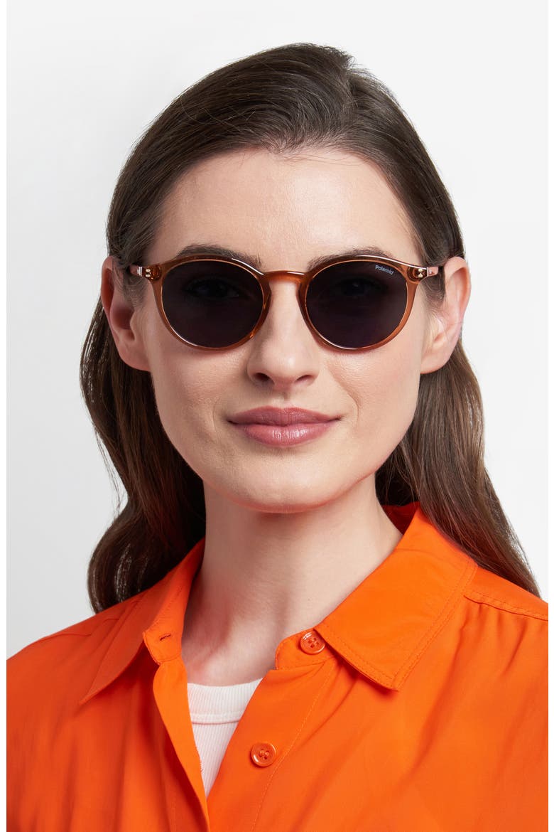 51mm Polarized Phantos Sunglasses, Alternate, color, ORANGE/ BLUE POLAR