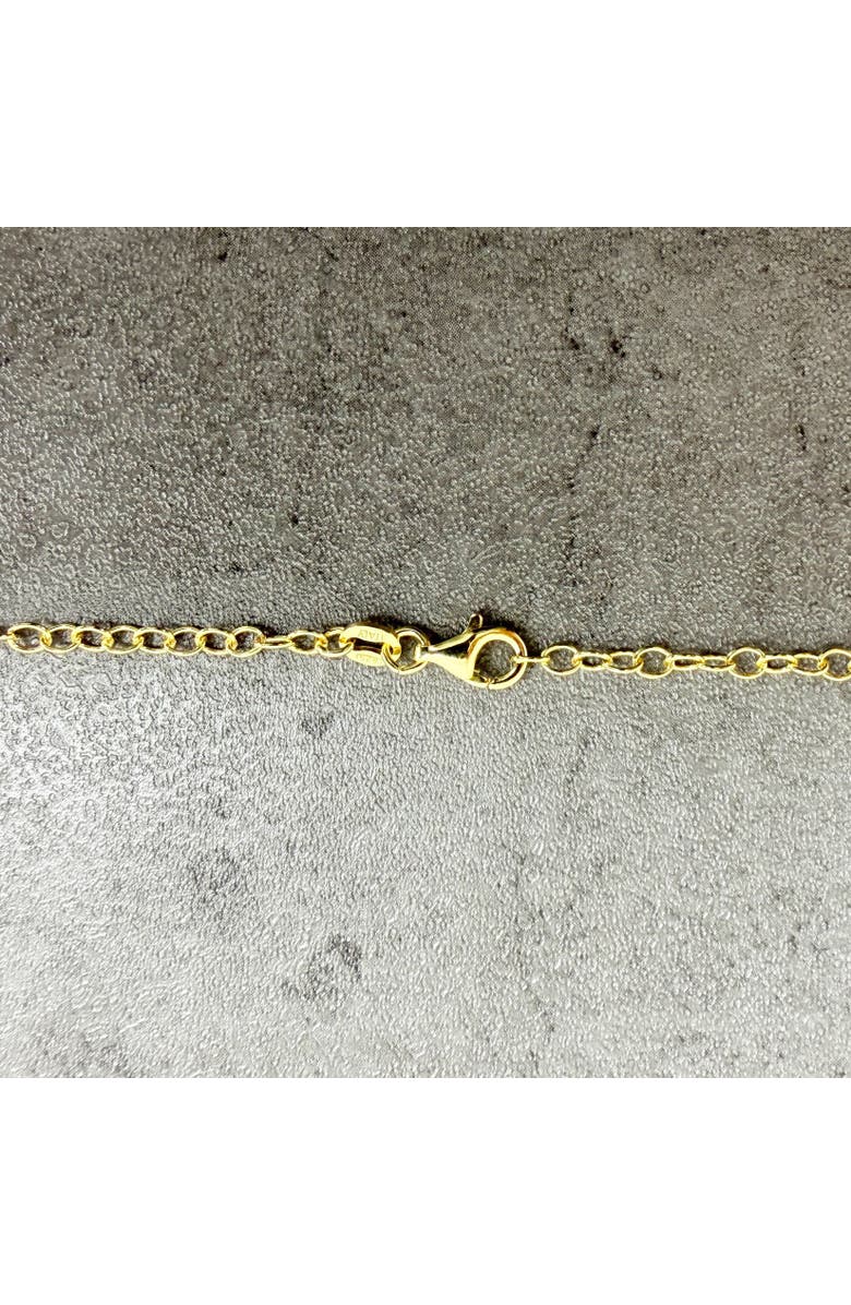 The Lovery Fine Jewelry Sunflower Charm Necklace, Alternate, color, Gold-Plated Sterling Silver