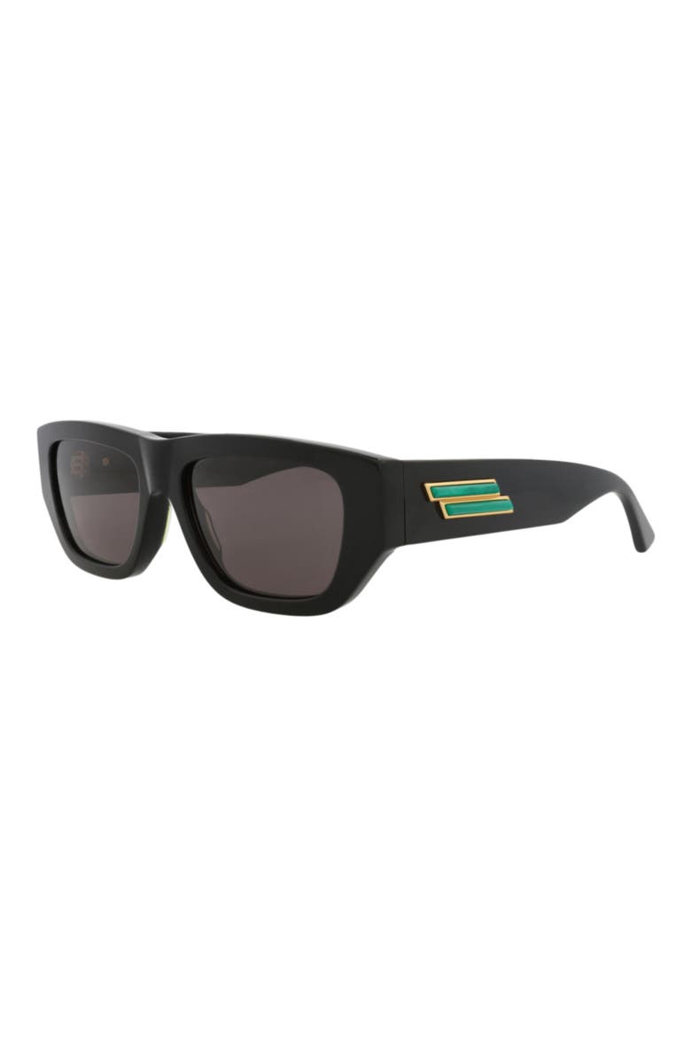 Gender Inclusive 55mm Square Sunglasses, Alternate, color, BLACK BLACK GREY