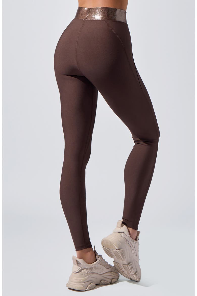 Lina High Waist Leggings, Alternate, color, OAK