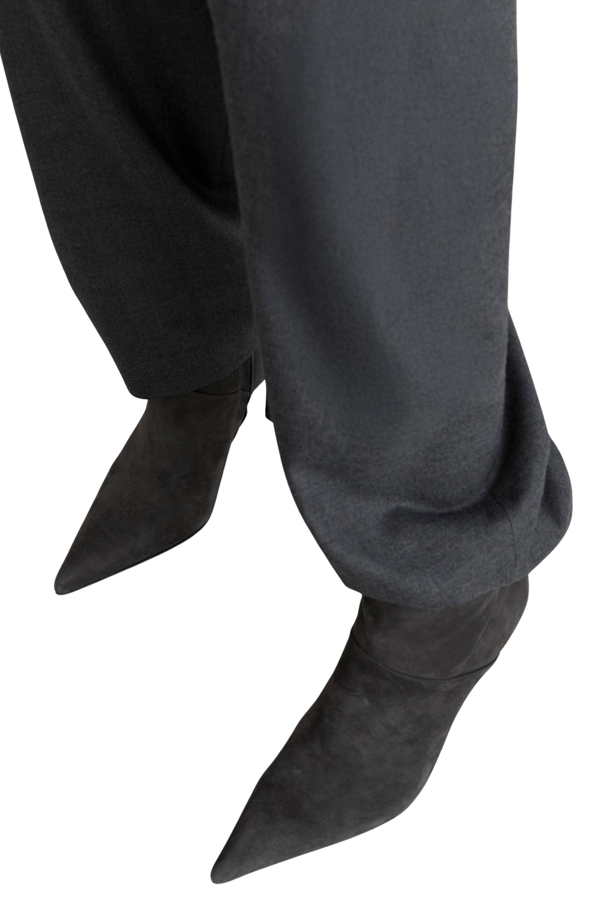 Jessica Leather Bootie, Alternate, color, GREY