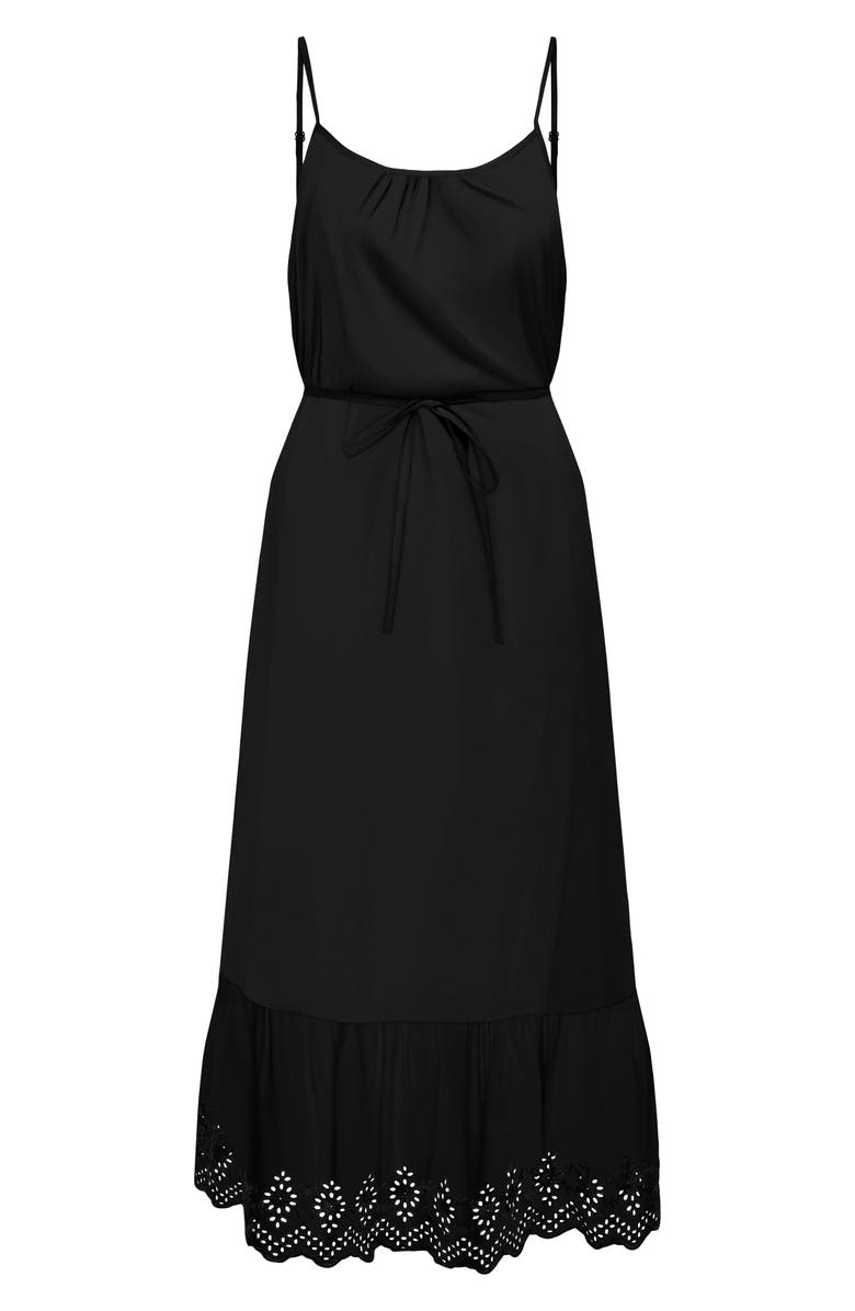 Only Onllou Life Midi Dress, Alternate, color, Black