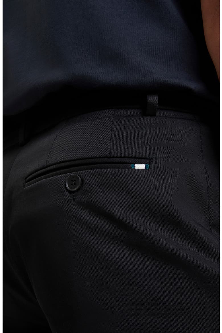 Loweton Slim Fit Stretch Cotton Chino Shorts, Alternate, color, BLACK