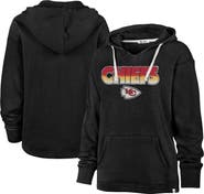 '47 Women's '47 Black Kansas City Chiefs Color Rise Kennedy Pullover Hoodie
