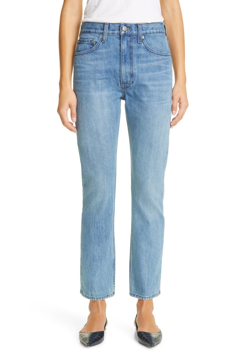 Brock Collection Straight Leg Jeans, Main, color, 