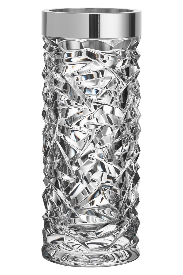 Carat Crystal Vase, Main, color, CLEAR