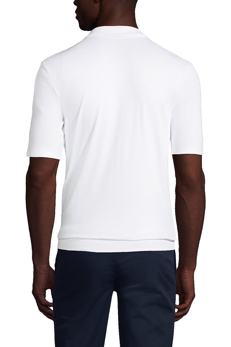 School Uniform  Short Sleeve Banded Bottom Polo Shirt, Alternate, color, White