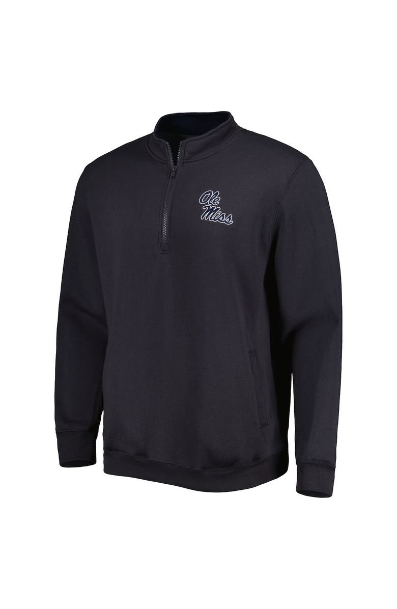 COLOSSEUM Men's Colosseum Charcoal Ole Miss Rebels Tortugas Logo Quarter-Zip Jacket, Alternate, color, Charcoal