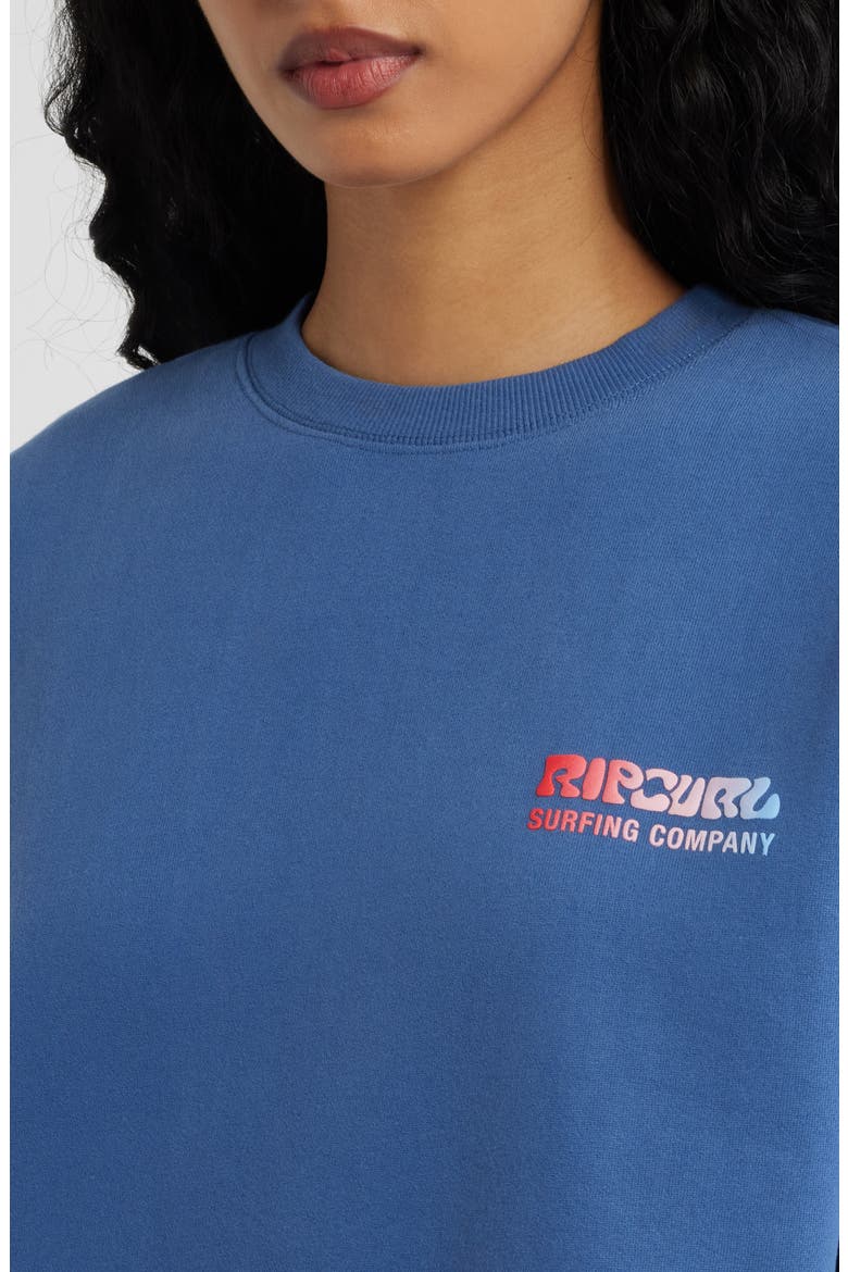 Surf Puff Logo Sweatshirt, Alternate, color, NAVY