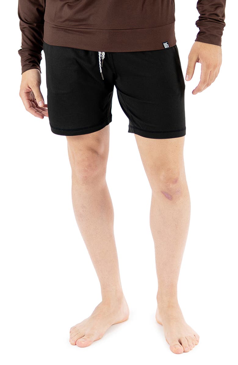 WARRIORS AND SCHOLARS Everyday Lounge Shorts, Main, color, Black
