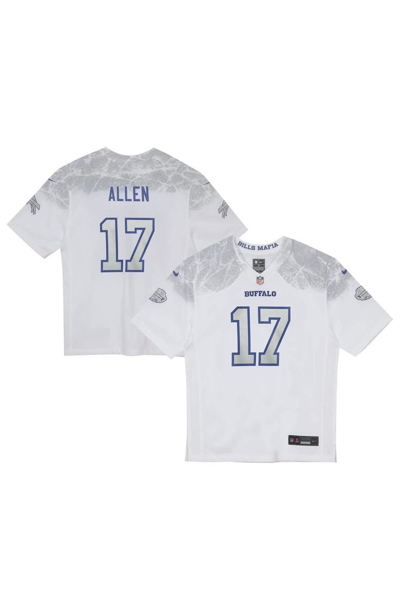 Preschool Nike Josh Allen White 2025 Rivalries Collection Game Jersey, Alternate, color, White