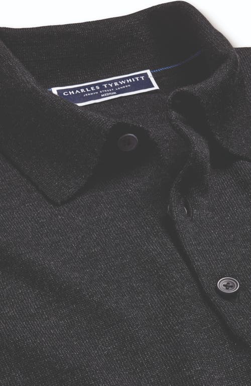 CHARLES TYRWHITT CHARLES TYRWHITT MERINO POLO LONG SLEEVE SWEATER