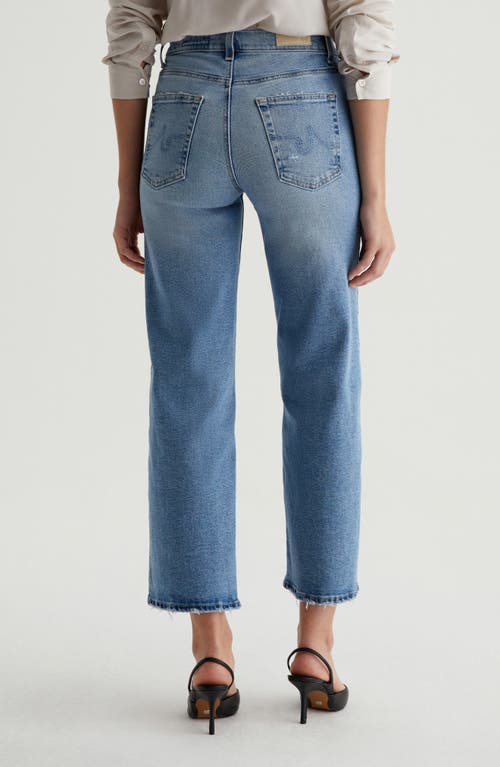 Ag Brinley Mid Rise Crop Straight Leg Jeans In Momento