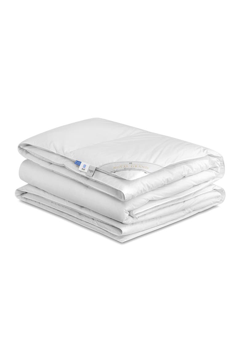Royal Grand goose down comforter, Main, color, White