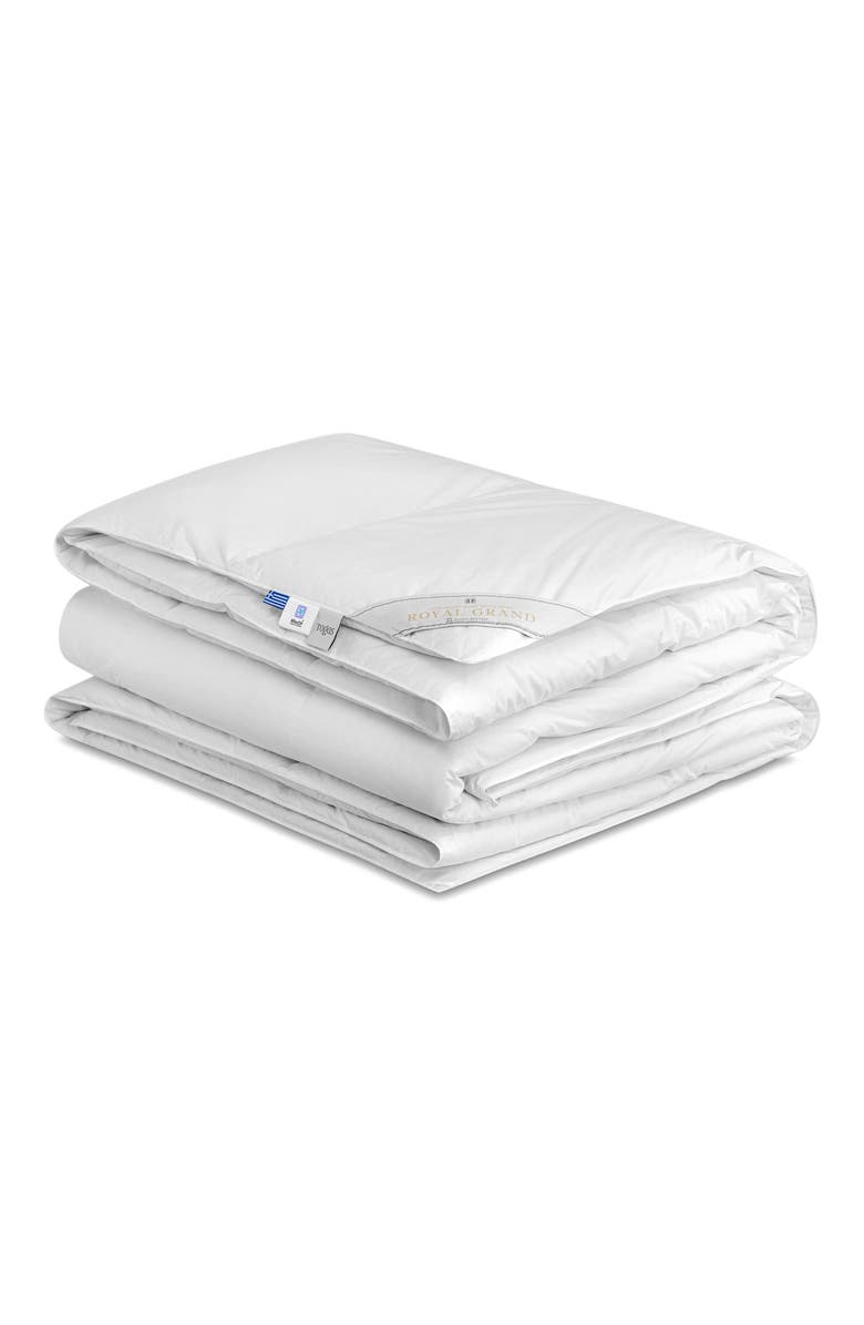 Togas Royal Grand goose down comforter, Main, color, White