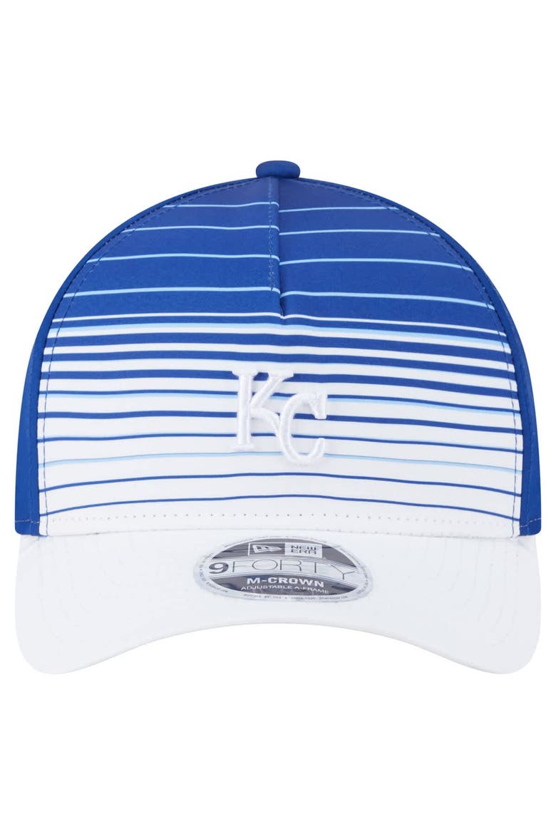 Men's New Era  Royal Kansas City Royals Gradient 9FORTY M-Crown Adjustable Hat, Alternate, color, Royal