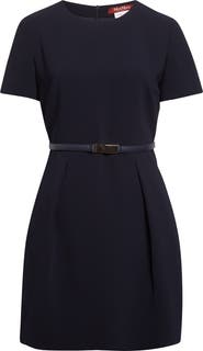 Max Mara Studio Kefalos Cady Belted Minidress