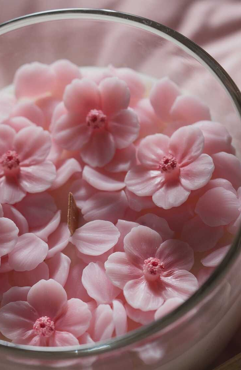 Southlake gifts Romantic Sakura Cup Scented Candle, Alternate, color, Sakura Light Pink