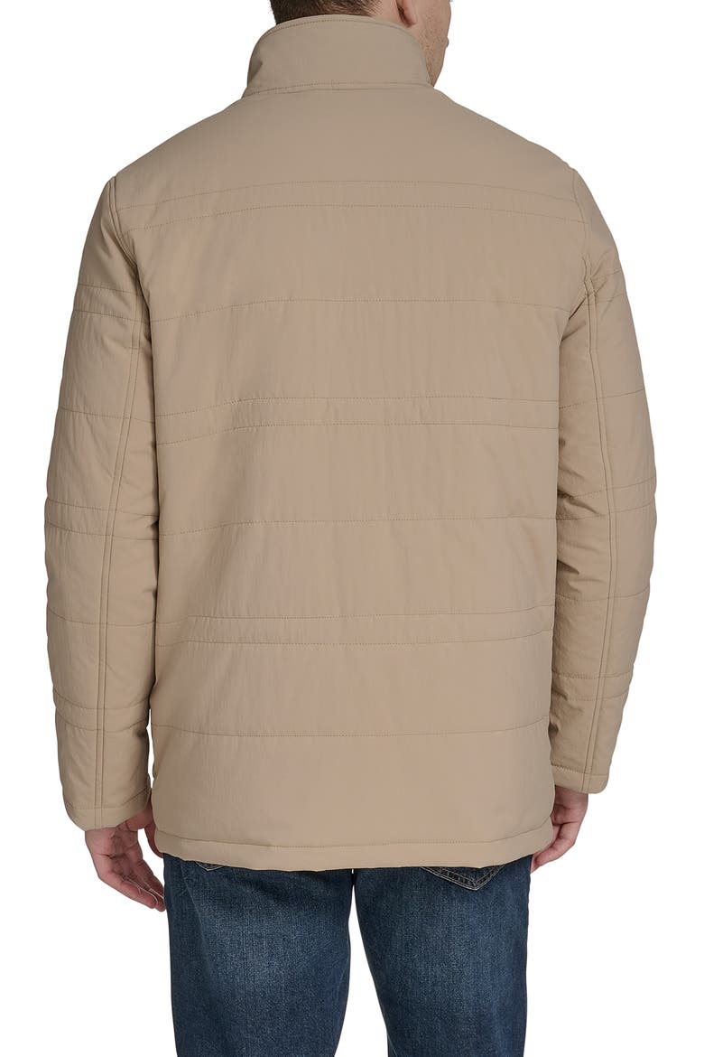 Stretch Crinkle Quilted Jacket, Alternate, color, KHAKI