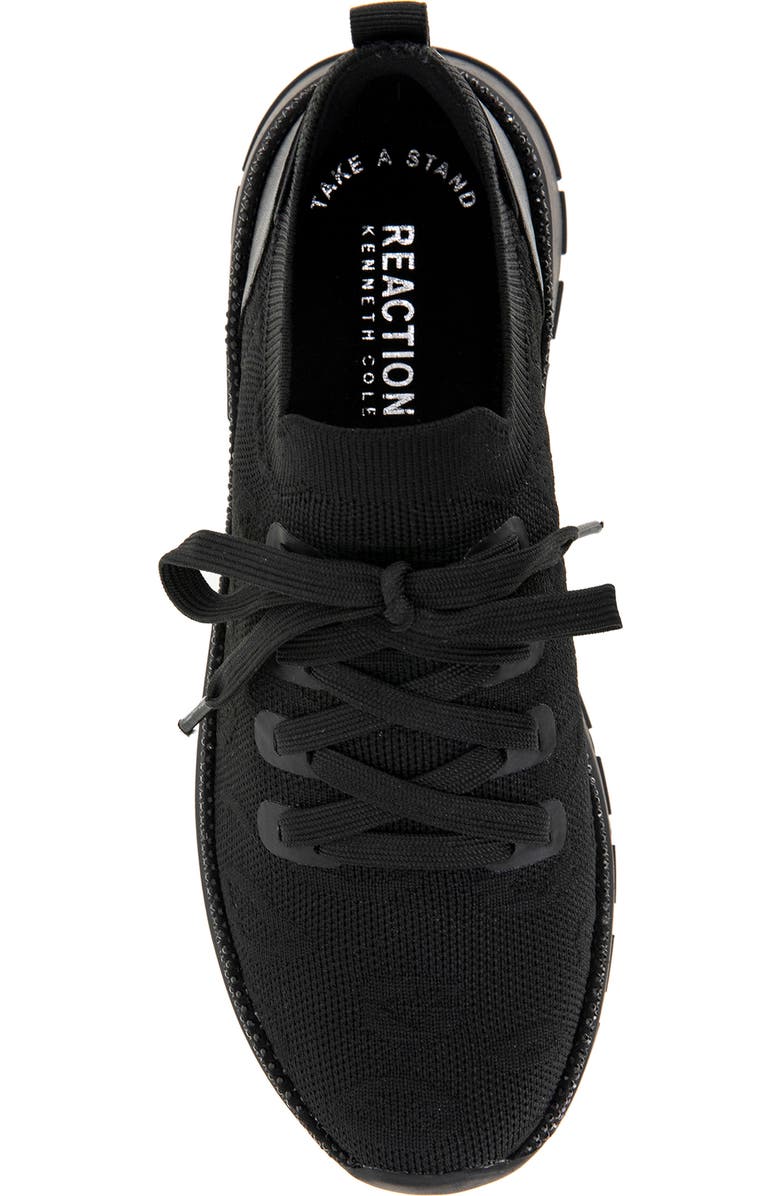 Kenneth Cole Reaction Kuest Sneaker, Alternate, color, Black Knit