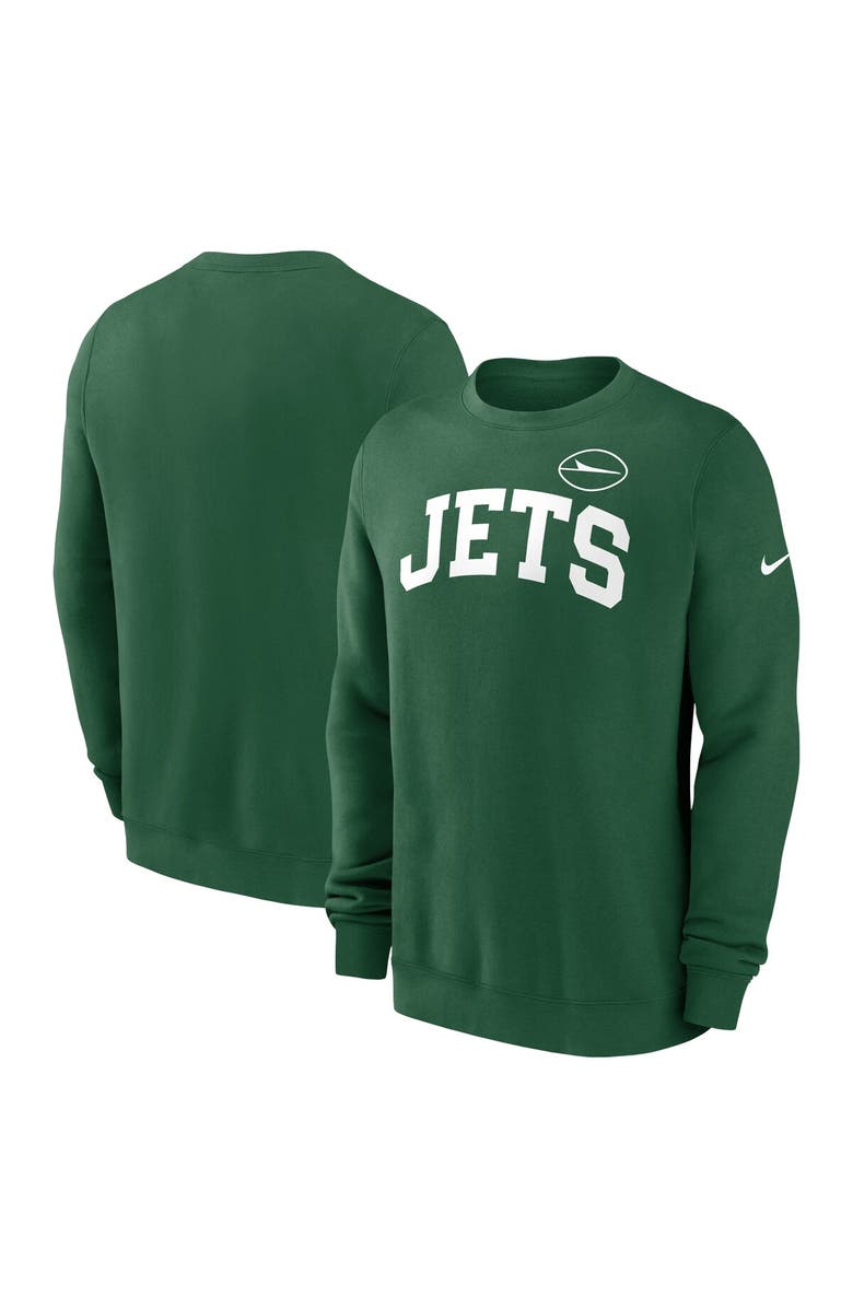 Nike Men's Nike Green New York Jets Club Pullover Sweatshirt, Main, color, Green