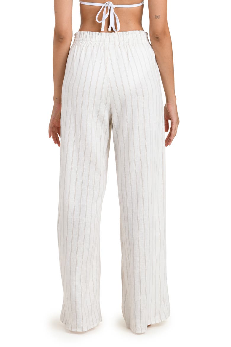 Delphine Coast Wide Leg Cover-Up Pants, Alternate, color, CREAM