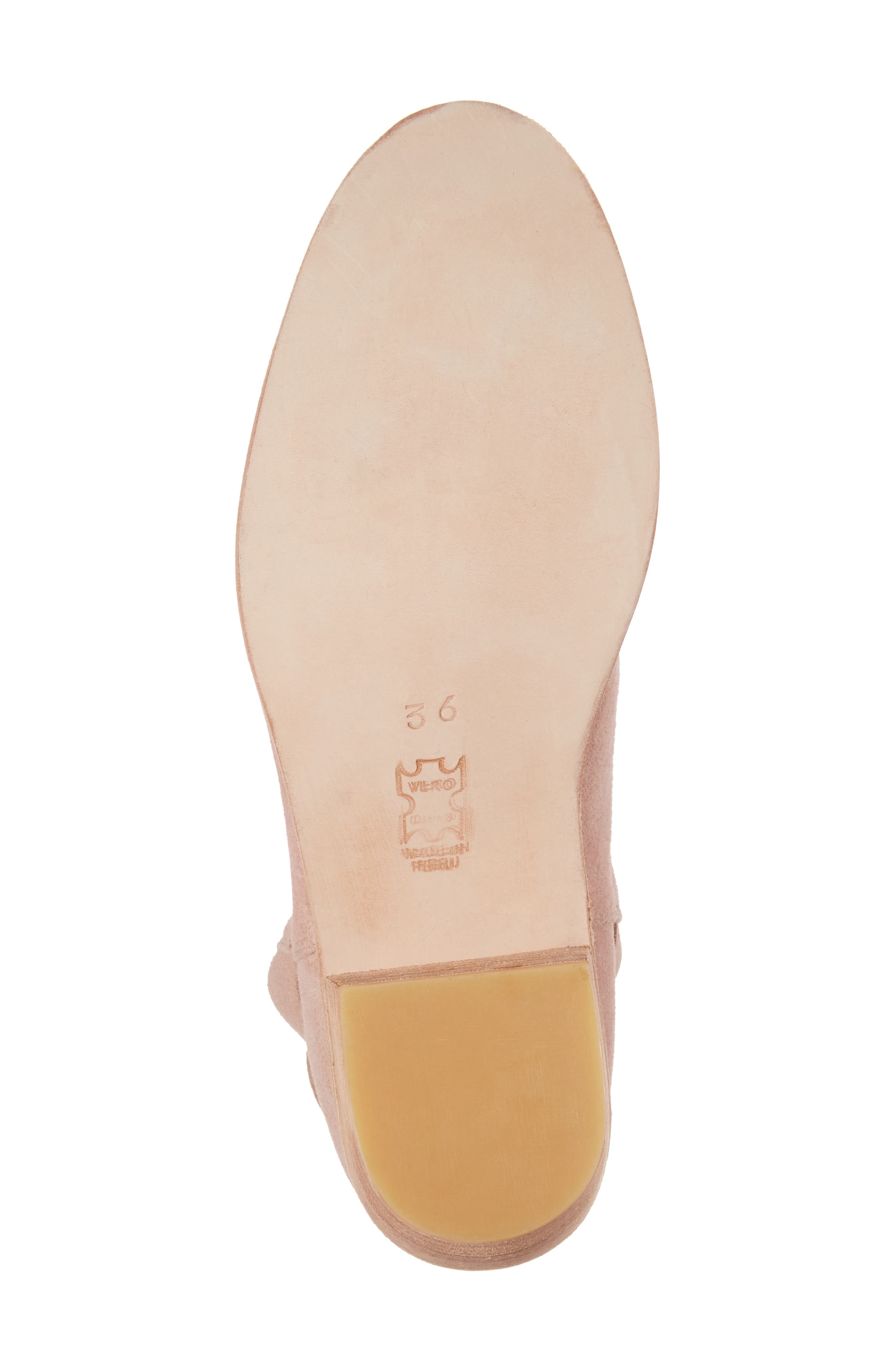 Loretana Ankle Tie Bootie, Alternate, color, ROSE SUEDE