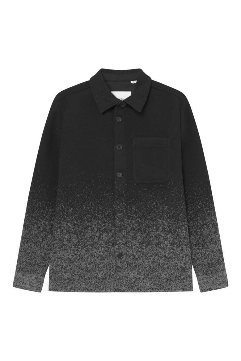 Kaleb Fade Overshirt, Alternate, color, GREY MELANGE
