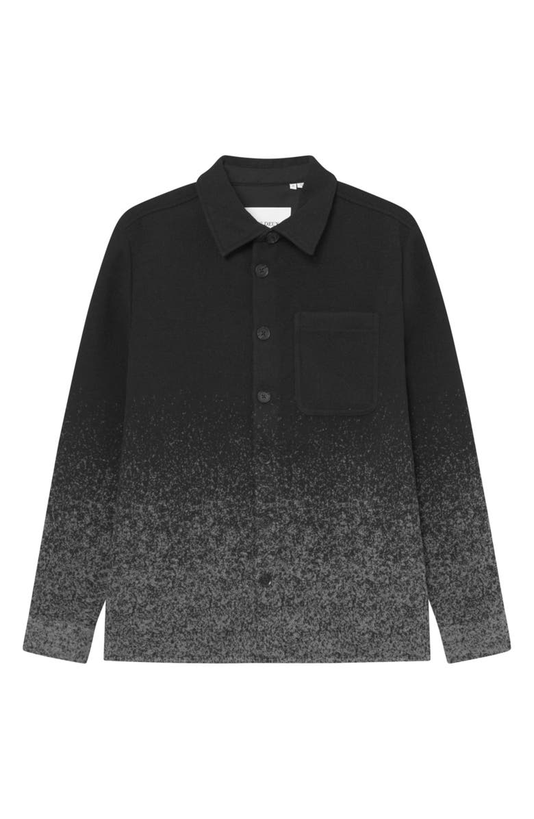 Les Deux Kaleb Fade Overshirt, Alternate, color, Grey Melange